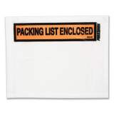 Duck Packing List Envelopes, 4.5 x 5.5, Clear/Red, 500/Box (729465)