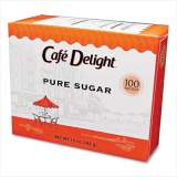 Cafe Delight Pure Sugar Packets, 0.10 oz Packet, 100 Packets/Box (699751)