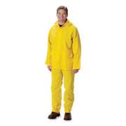 Falcon Safety Products Safety Products Safety Products Premium Three-Piece Rain Suit, PVC/Polyester, 0.35 mm Thick, Yellow, X-Large (56" Chest, 50" Waist) (201350X1)