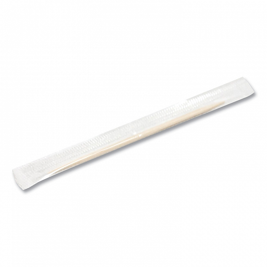 Individually Wrapped Round Wood Toothpicks, 4", Natural, 1,000/Box, 12 Boxes/Carton (HND14020)