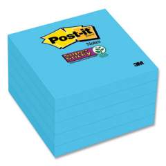 Post-it Notes Super Sticky Notes, 3 x 3, Electric Blue, 90 Sheets/Pad, 8 Pads/Pack (258340)