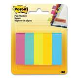 Post-it Page Flag Markers, Jaipur Collection, Assorted Colors, 100 Flags/Pad, 5 Pads/Pack (504835)