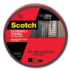 Scotch Extreme Mounting Tape, Permanent, Holds Up to 0.5 lbs per Inch, 1" x 11.1 yds, Black (414LONGDC)