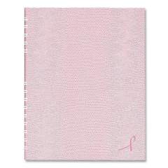 Blueline NotePro Notebook, Pink Ribbon, 1 Subject, College Rule, Pink Cover, 9.25 x 7.25, 75 Sheets (745909)