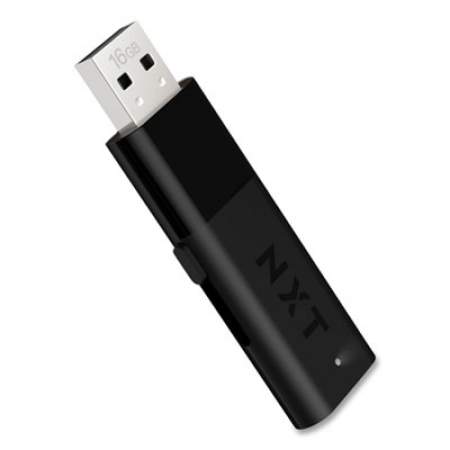 NXT Technologies USB 2.0 Flash Drive, 16 GB, Black, 5/Pack (24399034)