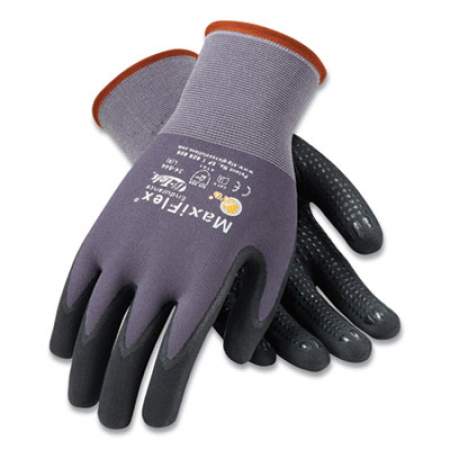 MaxiFlex Endurance Seamless Knit Nylon Gloves, Medium, Gray/Black, 12 Pairs (179933)