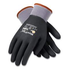 MaxiFlex Ultimate Seamless Knit Nylon Gloves, Nitrile Coated MicroFoam Grip on Full Hand, Medium, Gray, 12 Pairs (179939)