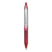Pilot VBall RT Liquid Ink Roller Ball Pen, Retractable, Fine 0.7 mm, Red Ink, Red/White Barrel, Dozen (26208DZ)