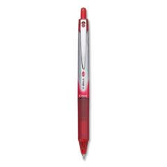 Pilot VBall RT Liquid Ink Roller Ball Pen, Retractable, Fine 0.7 mm, Red Ink, Red/White Barrel, Dozen (685690)