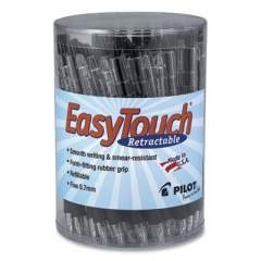 Pilot EasyTouch Ballpoint Pen, Retractable, Fine 0.7 mm, Black Ink, Clear Barrel, 36/Pack (2259335)