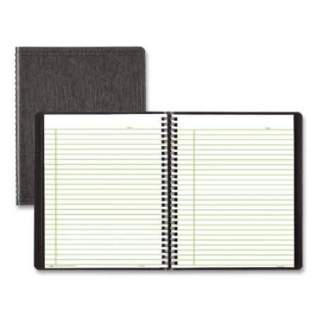 Blueline EcoLogix Wirebound Notebook, College Rule, Black Cover, 8.88 x 7.13, 80 Sheets (810907)
