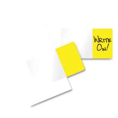 Redi-Tag Easy-To-Read Self-Stick Index Tabs, Yellow, 50/Pack (437743)