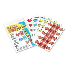 Redi-Tag Removable Sign Here Flags, Assorted Colors, 100/Pack (650751)