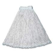 Rubbermaid Commercial Cut-End Cotton Wet Mop Heads, #24, White (3486267)