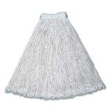 Rubbermaid Commercial Cut-End Cotton Wet Mop Heads, 15 x 6, White (852064)