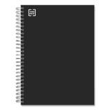 TRU RED Three-Subject Notebook, Medium/College Rule, Black Cover, 9.5 x 5.88, 138 Sheets (24421546)