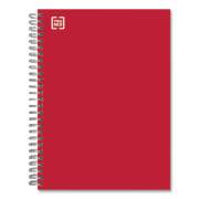 TRU RED Three-Subject Notebook, Medium/College Rule, Red Cover, 9.5 x 5.88, 138 Sheets (24421560)