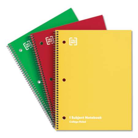 TRU RED One-Subject Notebook, Medium/College Rule, Assorted Covers, 10.5 x 8, 70 Sheets, 3/Pack (24422967)