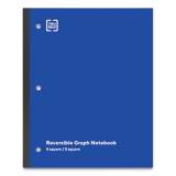 TRU RED Wireless One-Subject Notebook, Quadrille Rule, Blue Cover, 11 x 8.5, 80 Sheets (24423017)
