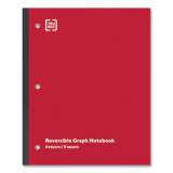TRU RED Wireless One-Subject Notebook, Quadrille Rule, Red Cover, 11 x 8.5, 80 Sheets (24423020)