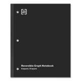 TRU RED Wireless One-Subject Notebook, Quadrille Rule, Black Cover, 11 x 8.5, 80 Sheets (24423021)