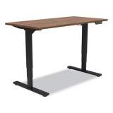 Union & Scale Essentials Electric Sit-Stand Desk, 55.1" x 27.5" x 25.9" to 51.5", Espresso/Black (24388477)