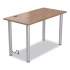 Union & Scale Essentials Writing Table-Desk with Integrated Power Management, 47.5" x 23.7" x 28.8", Espresso/Aluminum (24398974)