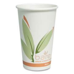 Dart Bare by Solo Eco-Forward Recycled Content PCF Paper Hot Cups, 16 oz, Green/White/Beige, 1,000/Carton (316RC)
