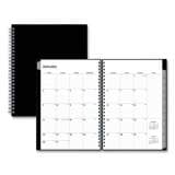Blue Sky Enterprise Monthly Planner, Enterprise Formatting, 11.88 x 7.88, Black Cover, 12-Month (Jan to Dec): 2022 (116055)