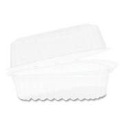 Pactiv Evergreen Hinged Lid Container, 6" Pie Wedge, 4.5 x 4.5 x 2.5, Clear, 510/Carton (YCI890060000)