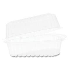 Pactiv Evergreen Hinged Lid Container, 6" Pie Wedge, 4.5 x 4.5 x 2.5, Clear, 510/Carton (YCI890060000)