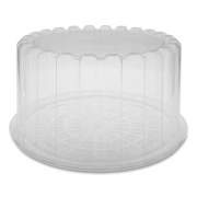 Pactiv Evergreen Round ShowCake 2-Part Cake Container, Deep 8" Cake Container, 9.25" Diameter x 5"h, Clear, 100/Carton (YCI898010000)
