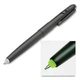 AbilityOne 7520016910488 SKILCRAFT Luminator Ballpoint Pen/Flashlight, Green LED, Retractable, Medium 1 mm, Black Ink, Black Barrel