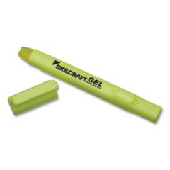 AbilityOne 7520016919224 SKILCRAFT Gel Highlighter, Fluorescent Yellow Ink, Chisel Tip, Yellow Barrel, 4/Pack