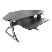 AbilityOne 7110016925299 SKILCRAFT Desktop Sit-Stand Workstation, Corner Unit, 42" x 36" x 20", Black