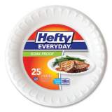 Hefty Soak Proof Tableware, Foam Plates, 10.25" dia, White, 25/Pack 10 Packs/Carton (D21029CT)