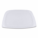 PLA Rectangular Deli Container Lids, 6.5 x 7.5 x 0.3, Clear, Plastic, 600/Carton (RDLCS24)