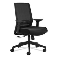 Safco Medina Basic Task Chair, Supports Up to 275 lb, 18" to 22" Seat Height, Black (6830BMBL)