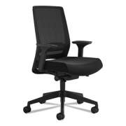 Safco Medina Deluxe Task Chair, Supports Up to 275 lb, 18" to 22" Seat Height, Black (6830STBL)