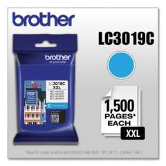 Brother LC3019C Innobella Super High-Yield Ink, 1,300 Page-Yield, Cyan