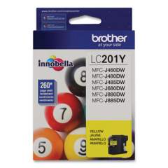 Brother LC201Y Innobella Ink, 260 Page-Yield, Yellow