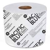 Georgia Pacific Professional Pacific Blue Basic High-Capacity Bathroom Tissue, Septic Safe, 1-Ply, White, 1,500/Roll, 48/Carton (1444801)