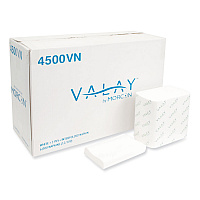 Valay Interfolded Napkins, 2-Ply, 6.5 x 8.25, White, 500/Pack, 12 Packs/Carton (4500VN)