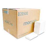 Morsoft Dispenser Napkins, 1-Ply, 6 x 13, White, 500/Pack, 20 Packs/Carton (D20500)