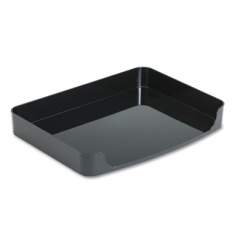 Officemate 2200 Series Side-Loading Desk Tray, 1 Section, Letter Size Files, 13.63" x 10.25" x 2", Black (22202)
