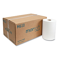 10 Inch TAD Roll Towels, 1-Ply, 10" x 500 ft, White, 6 Rolls/Carton (M610)