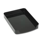 Officemate 2200 Series Front-Loading Desk Tray, 1 Section, Letter Size Files, 10.25" x 13.63" x 2", Black (22232)