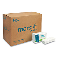 Morsoft Dinner Napkins, 2-Ply, 14.5 x 16.5, White, 3,000/Carton (3466)