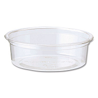 PLA Clear Cold Cups, Flat Style, 2 oz, Plastic, Clear, 2,000/Carton (CPCS2SF)