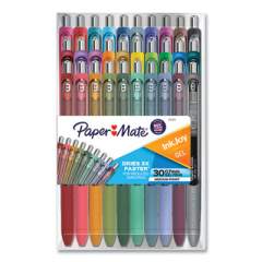 Paper Mate InkJoy Gel Pen, Retractable, Medium 0.7 mm, Assorted Ink and Barrel Colors, 30/Pack (2132015)